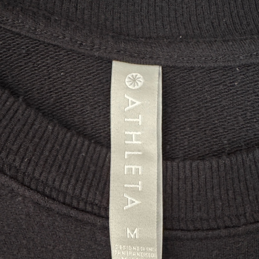 Athleta Black Long Sleeve Sweatshirt/Sweater M - Picture 5 of 6
